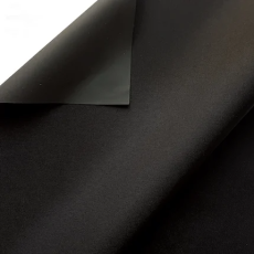 Toile occultante coton gratté 1 face 300gr/m2 Noir largeur 3m10 vendu au m
