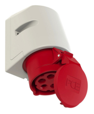 Socle P17 femelle 16A tétrapolaire 5 broches Standard à vis