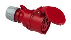 Prise P17 femelle 32A  tétrapolaire 5 broches IP44