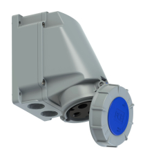 Socle P17 femelle 63A Monophasé 3 broches 230V standard à vis