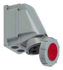 Socle P17 femelle 63A Monophasé 3 broches standard à vis