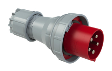 Prise P17 male 125A Tétrapolaire 5 points IP67