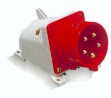 Socle incliné P17 male 16A tétrapolaire 5 broches  IP44 Turbo Twist