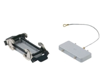 Cache de protection pour prise type harting 10 pôles