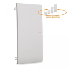 Porte blanche pour coffret 4 rangées 13 modules Ohmtec