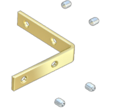 Connecteur d'angle vertical pour profilé Led