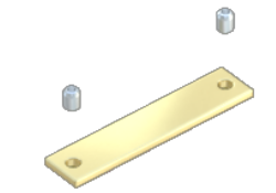 Connecteur droit pour profilé Led