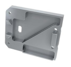 Embout de terminaison gauche percé pour profilé de ruban de led UNICO blanc