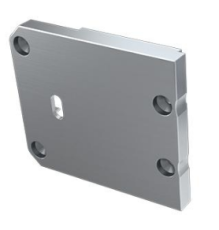 Embout de terminaison droit percé pour profilé de ruban de led UNICO blanc