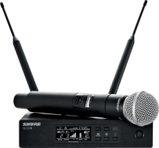 Ensemble micro HF Shure QLXD24-58-K51 recepteur + emetteur main SM58