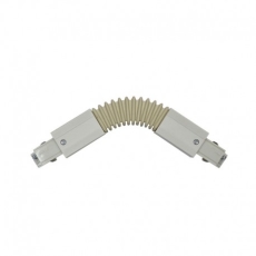 Connecteur flexible pour rail triphasé blanc 230V