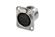 RC5FDL Rean Embase chassis type D XLR femelle 5 broches