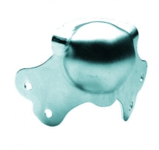 Coin boule de flight case 3 angles et 2 fixations 64mm