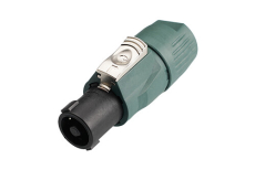 RCLS4F-G-000-1 Rean - Fiche speakon mâle 4 contacts Vert