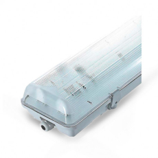 Boitier reglette led pour 2 tubes 150cm étanche IP65