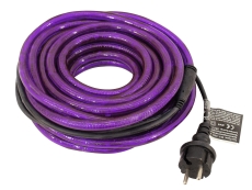 Flexible lumineux violet 9m avec prise secteur