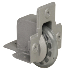 Roulette d'encastrement à bandage souple 75 mm