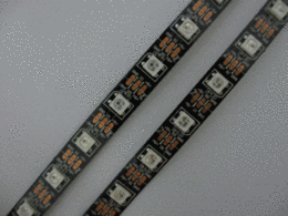 Ruban led Pixel adressable WS2812B noir 5V 5M 60leds par M