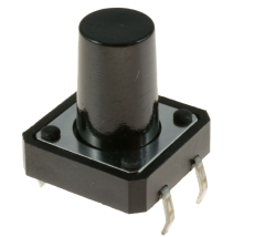 Bouton poussoir pour ecran type Lyre Wash 12x15mm