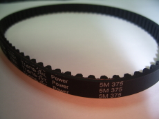 Courroie crantée 375 5M 9mm epaisseur