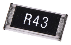 Résistance CMS, boîtier 2512, 430m OHMS, ±1%, 1W, ±200ppm/°C