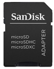 Adaptateur de carte mémoire microSD sur SD