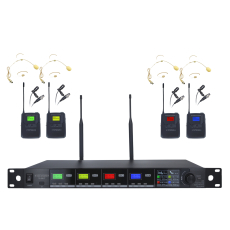 TD 400 PT Definitive Audio Quadruple Micro Serre-Tête UHF True Diversity