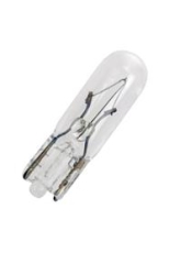 Ampoule pour témoin wedge T5 1/2 12V 1,2W à culot verre 5X20mm