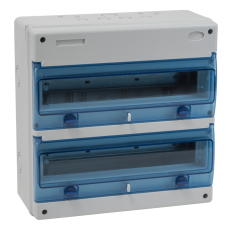 Tableau électrique étanche nu 2 rangées 17 Modules IP