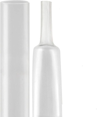 Gaine thermorétractable 3:1 transparente avec colle 19/6 mm - Longueur 90 cm