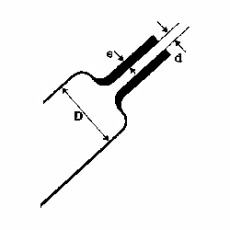 Gaine thermorétractable transparente 24/8 mm - Longueur 1 m