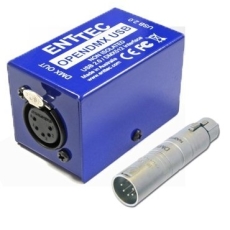 Interface ENTTEC Open DMX USB vers DMX512 avec adaptateur