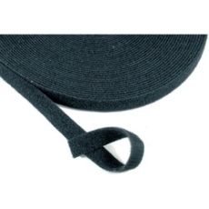Bande VELCRO dos à dos 25 mm noir (bobine de 25 m)