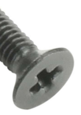 Vis noir  Tête plate M3 X 10mm pour montage Embase type D sur chassis