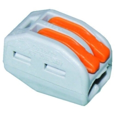 Borne de connexion WAGO 2 X 0.08 à 4mm cond souple ou rigide