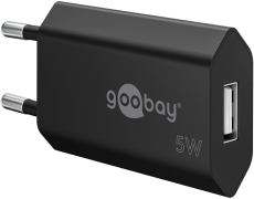 Alimentation USB secteur 1A couleur noir