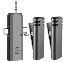 Système de micro de reportage sans fil compatible IOS Android et audio