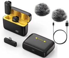 Système de micro de reportage sans fil compatible IOS et USB