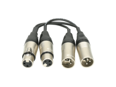 XLR-ZSPLIT Klotz adaptateur en Z XLR 2 mâles et 2 femelles