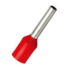 100 embouts de câblage rouge pour câble 1 mm2