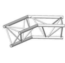 Angle 2D à 135 degres en structure aluminium ASD SX 390 triangulaire. ASX4025