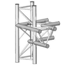 Angle 5D horizontal pied vertical en structure aluminium ASD SX 290 Triangulaire ASX52.