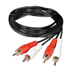 cordon 2 RCA Cinch Males vers 2 RCA Cinch Males 20m