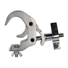 Crochet clamp 250 kg chromé pour tube 50mm fixation rapide