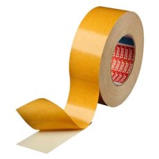 Double face toilé coutchouc 50mm x 25m pour surfaces rugueuses