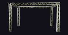 Grill complet ASD SZ 290 Carré autoporté 6x4 m Hauteur 3.5m