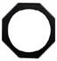 Porte Filtre Acier noir pour gélatine PAR 64 octogonal