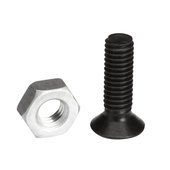 Vis et écrou acier M3 X 10mm pour montage Embase type D sur chassis