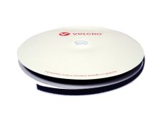 Velcro adhésif Crochet noir 25 mm prix au mètre
