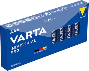 Pack de 10 piles LR3 AAA 1.5V Industrial Pro Varta